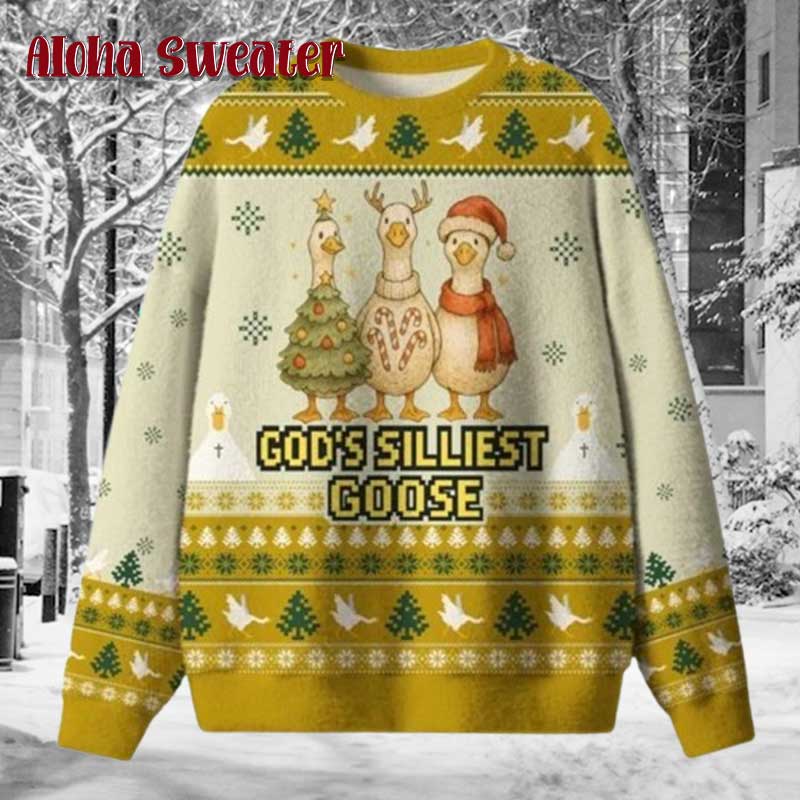 Make The Goose Dance Ugly Christmas Sweater - Holiday Gift product image 4