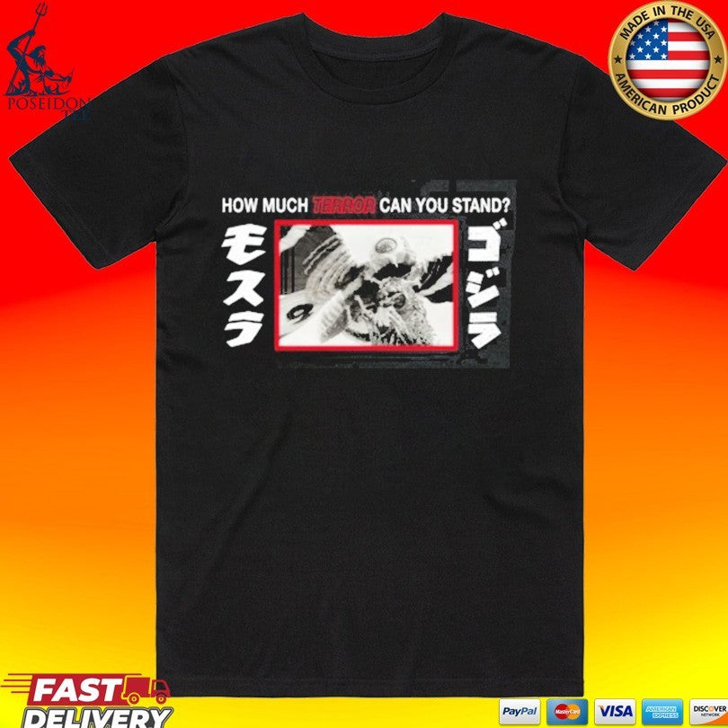 Godzilla Mothra Terror Black 5 Panel - Adult & Kids T-Shirts, Sweatshirts & Hoodies apparel design preview 1