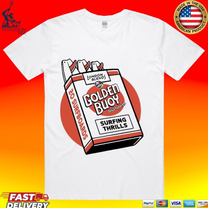 Golden Boy Surfing Thrills 20 Surfboards - Adult & Kids T-Shirts, Sweatshirts & Hoodies apparel design preview 1