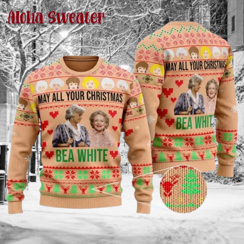 Golden Girls Red Chibi Ugly Christmas Sweater - Holiday Gift product image 3