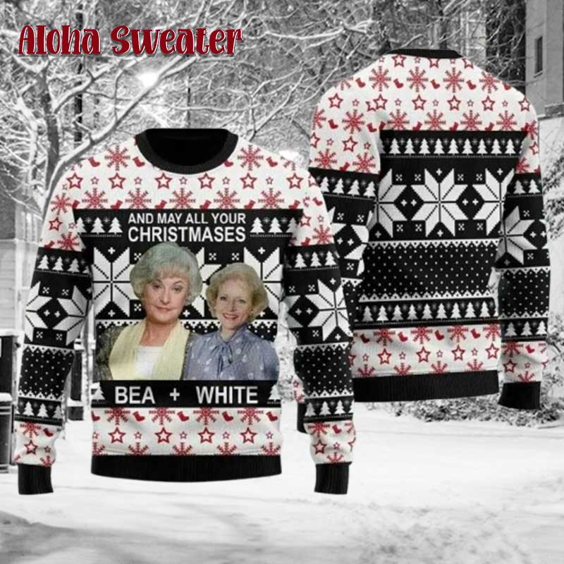 Golden Girls Red Chibi Ugly Christmas Sweater - Holiday Gift product image 2