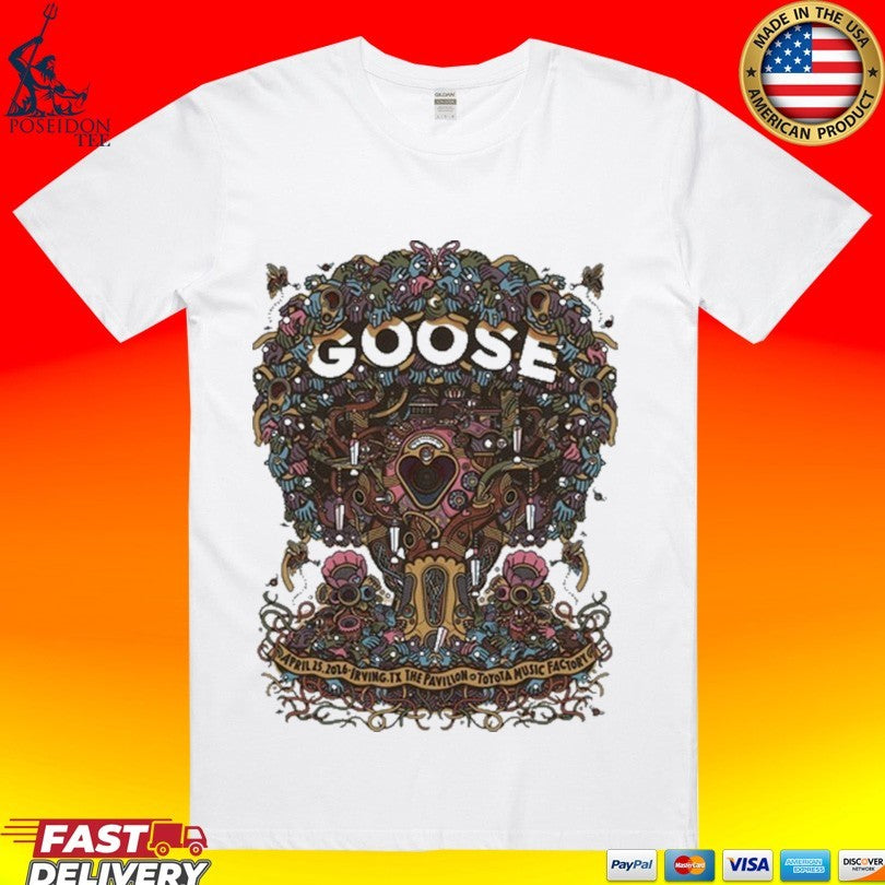 Goose In Irving Tx On April 25 2026 Tour - Adult & Kids T-Shirts, Sweatshirts & Hoodies apparel design preview 1