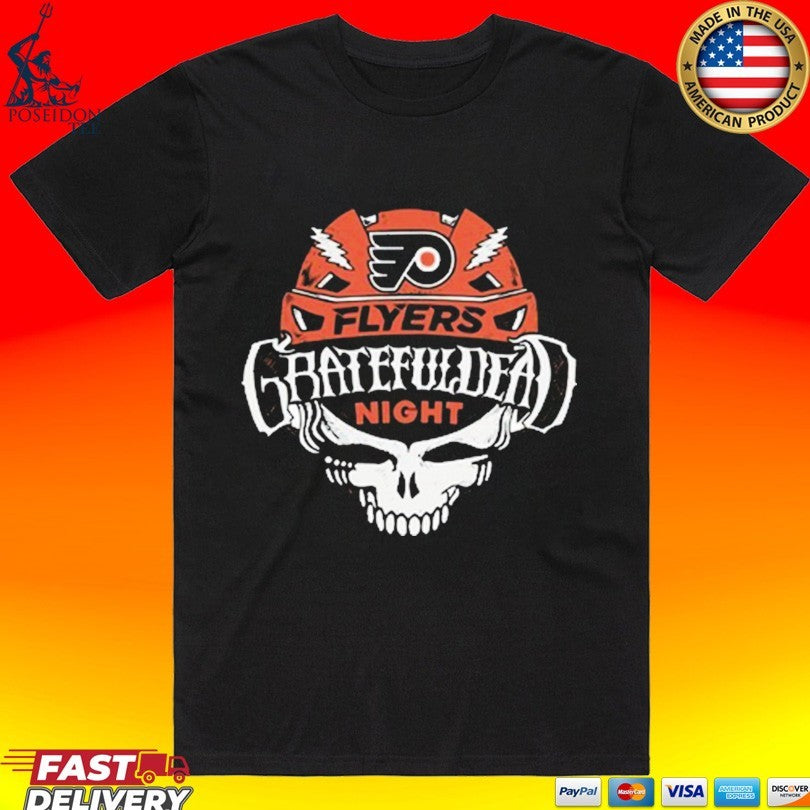 Grateful Dead Night At The Flyers On April 14, 2026 - Adult & Kids T-Shirts, Sweatshirts & Hoodies apparel design preview 1