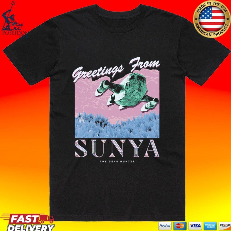 Greetings From Sunya The Dear Hunter - Adult & Kids T-Shirts, Sweatshirts & Hoodies apparel design preview 1