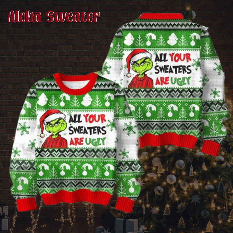 Dr. Seuss How The Grinch Stole Christmas Ugly Christmas Sweater - Holiday Gift product image 2