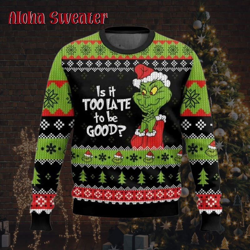 Dr. Seuss How The Grinch Stole Christmas Ugly Christmas Sweater - Holiday Gift product image 5