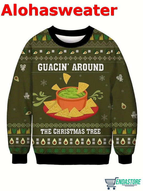 Guacin Around The Christmas Tree Avo Merry Christmas Sweater - Holiday Gift product image
