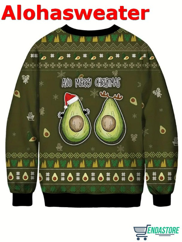 Guacin Around The Christmas Tree Avo Merry Christmas Sweater - Holiday Gift product image 2