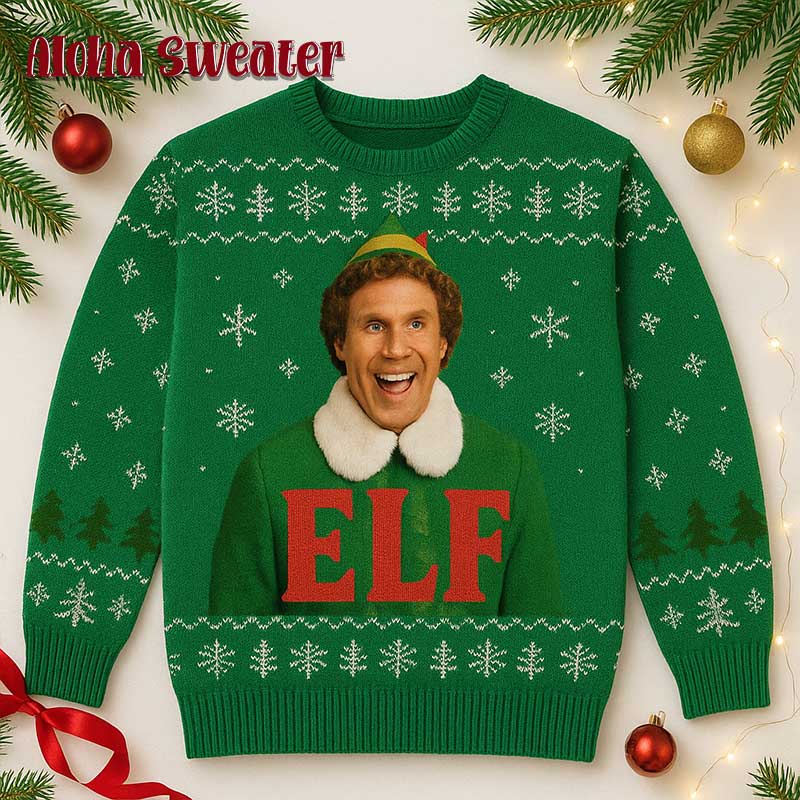 Guess Who Miss The Eve Buddy The Elf Ugly Christmas Sweater - Holiday Gift product image