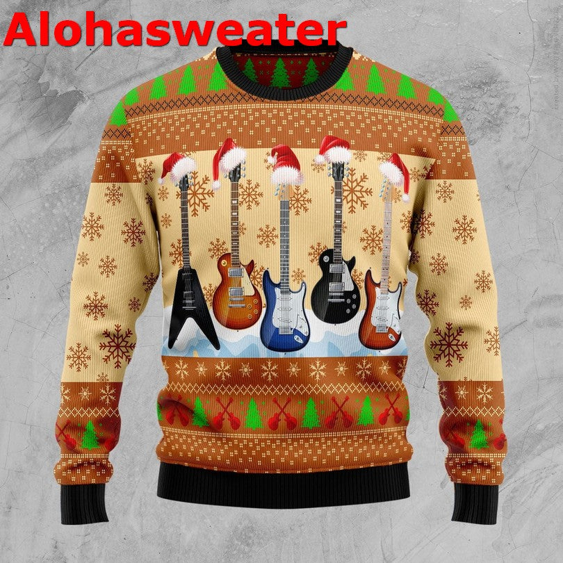 Guitar Xmas Christmas Sweater - Holiday Gift product image