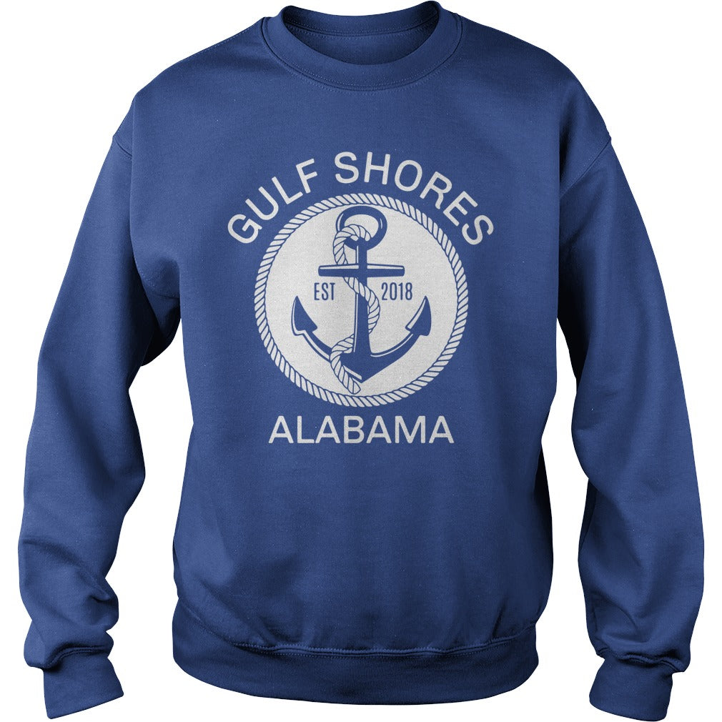 Gulf Shores Alabama Nautical Graphic Sweater - Gift Idea product image