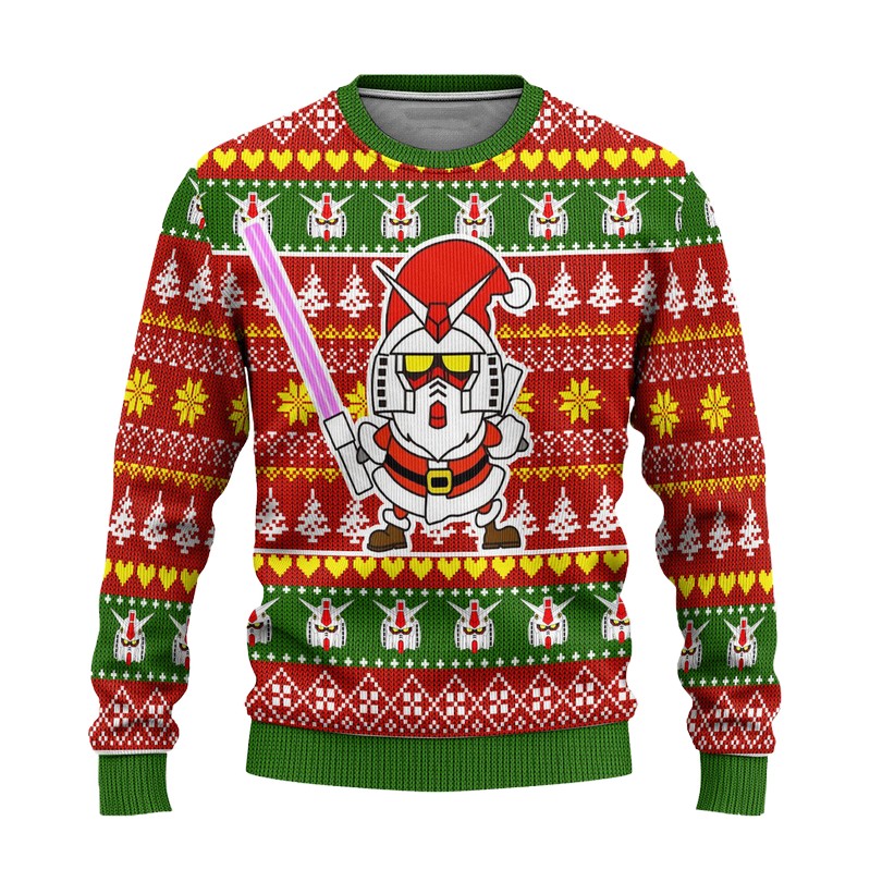 Gundam Anime Ugly Christmas Sweater - Holiday Gift product image 2