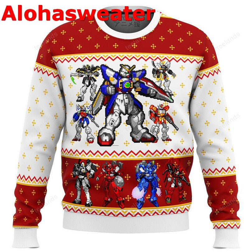 Gundam wing sprites Christmas Sweater - Holiday Gift product image