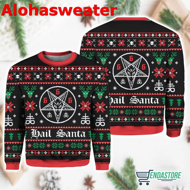 Hail Santa Ugly Christmas Sweater - Holiday Gift product image