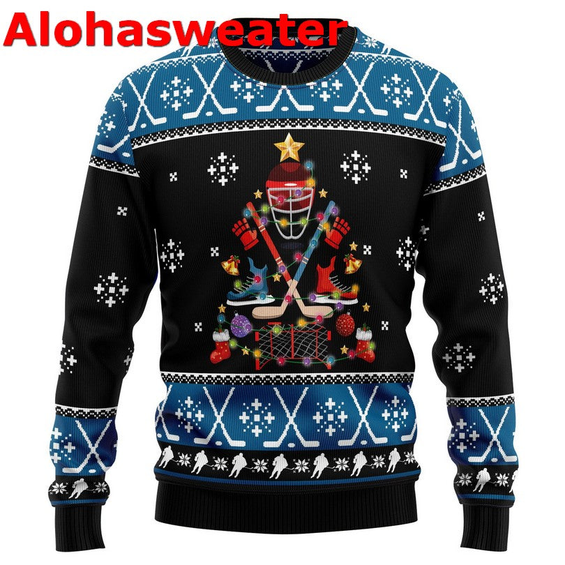 Happy hockeyday Christmas Sweater - Holiday Gift product image