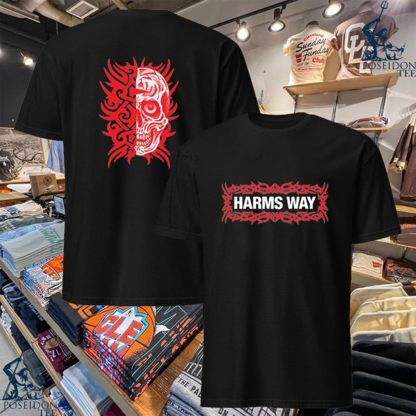 Harms Way Tribal Skull - Adult & Kids T-Shirts, Sweatshirts & Hoodies apparel design preview 1