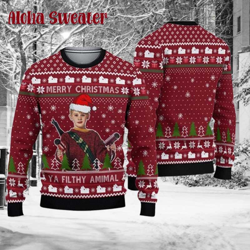Harry And Marv Home Alone Ugly Christmas Sweater - Holiday Gift product image