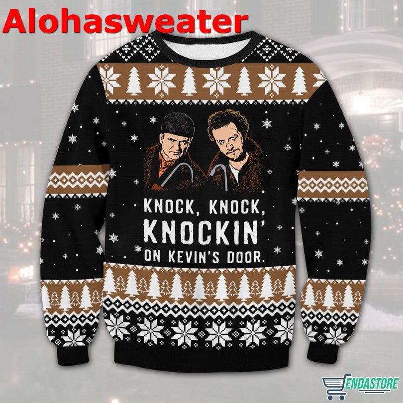 Harry and Marv Knock Knocking On Kenvin’s Door Christmas Sweater - Holiday Gift product image