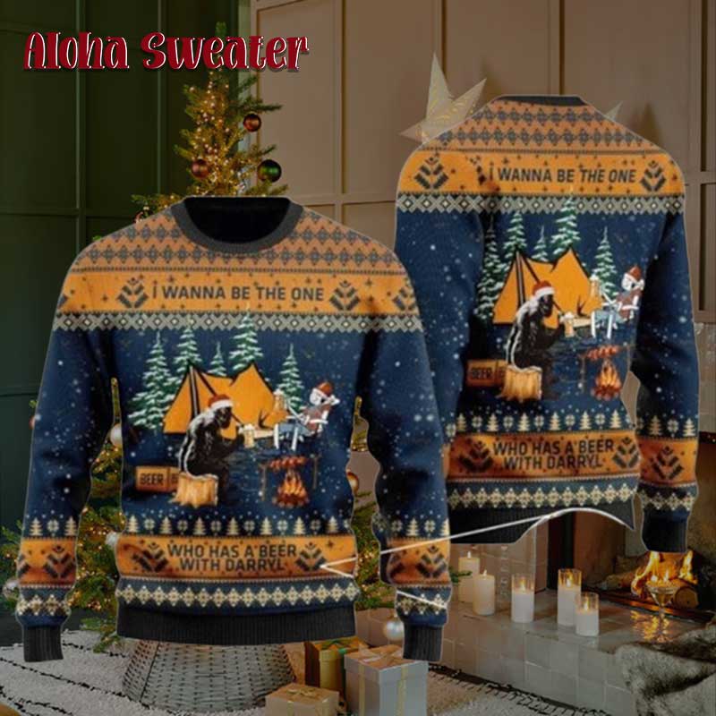 Bigfoot Taking The Corgi Out Ugly Christmas Sweater - Holiday Gift product image 2