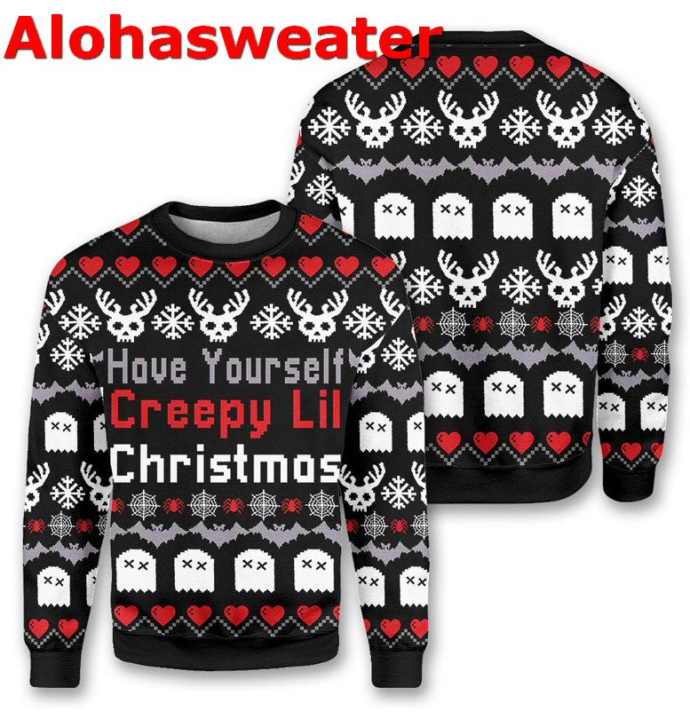 Have yourself creepy lil Christmas Sweater - Holiday Gift product image 2