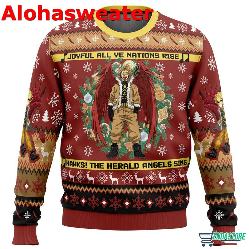 Hawks Singing Ugly Christmas Sweater - Holiday Gift product image