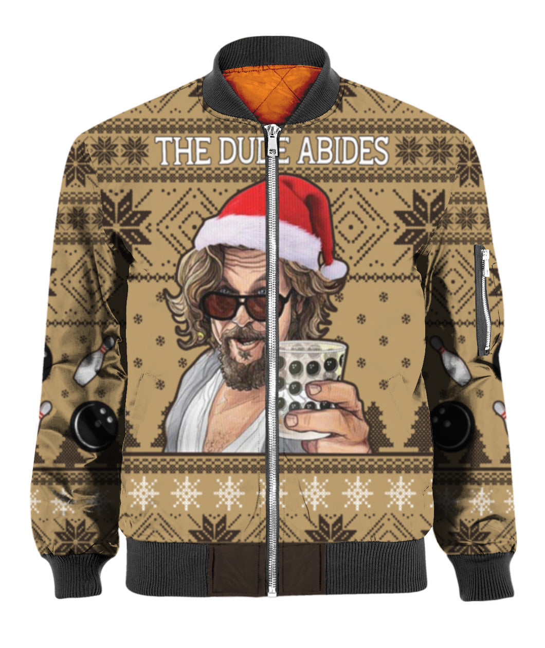 The Big Lebowski The Dude Abides 3D Ugly Christmas Sweater - Holiday Gift product image