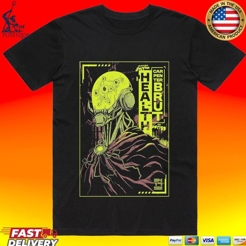 Health And Carpenter Brut House Of Blues Boston, Ma - Adult & Kids T-Shirts, Sweatshirts & Hoodies apparel design preview 1