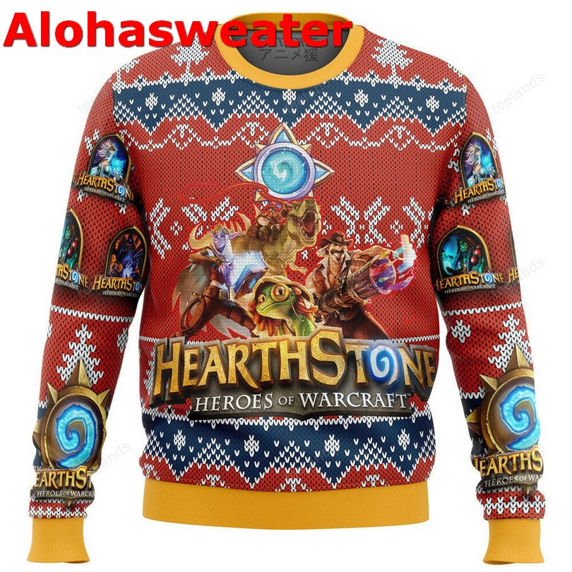 Hearth Stone heroes of warcraft Christmas Sweater - Holiday Gift product image