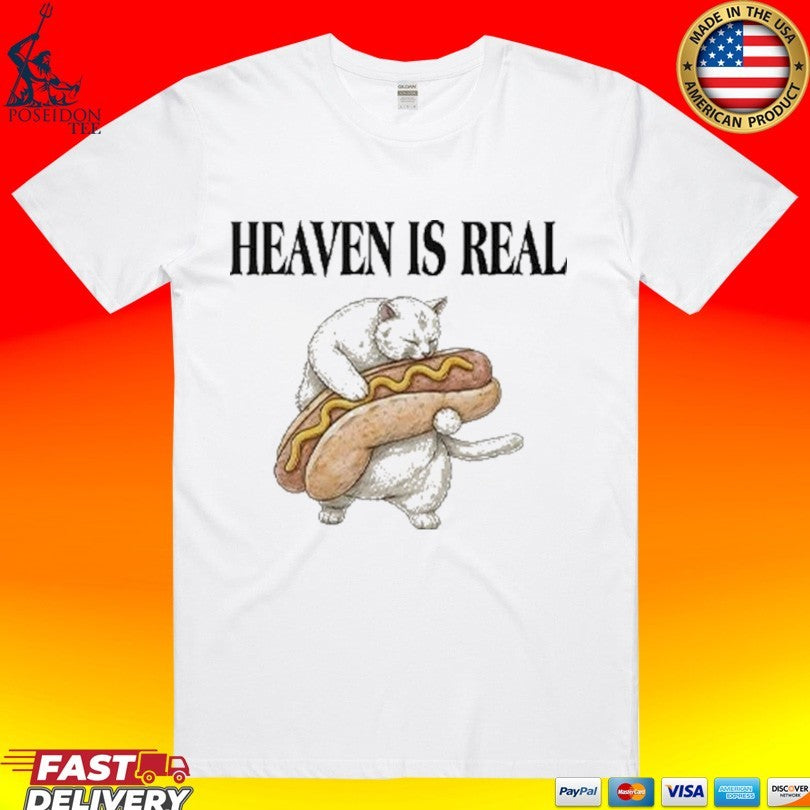 Heaven Is Real Hot Dog - Adult & Kids T-Shirts, Sweatshirts & Hoodies apparel design preview 1