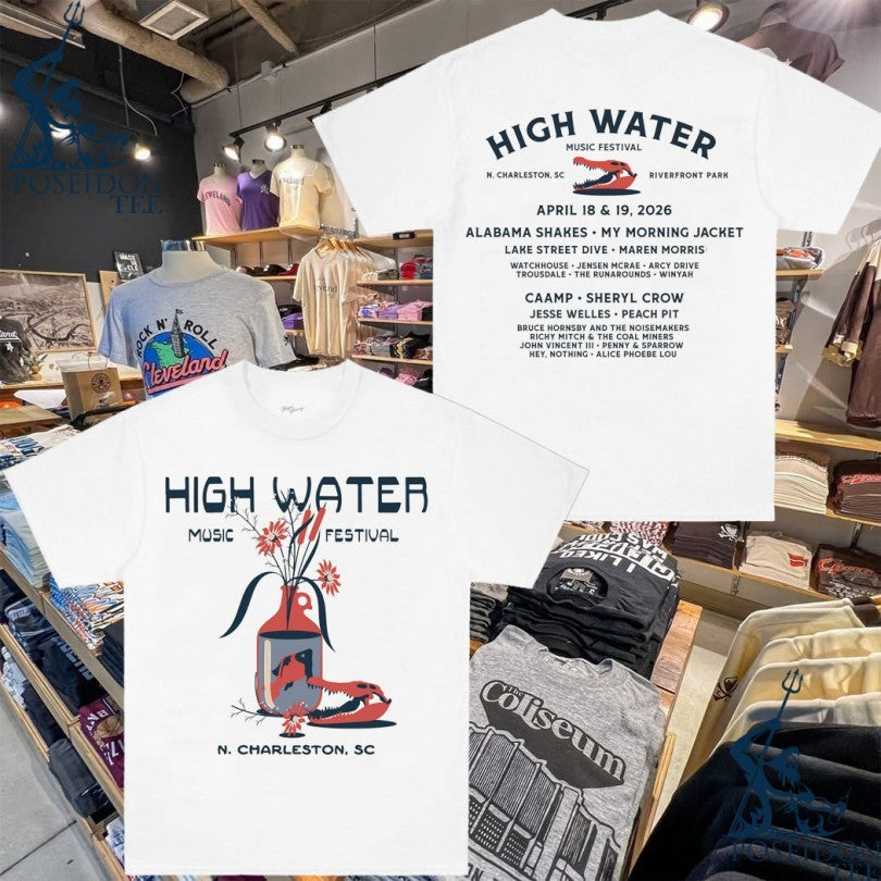 High Water Festival Women's Flower Lineup - Adult & Kids T-Shirts, Sweatshirts & Hoodies apparel design preview 1