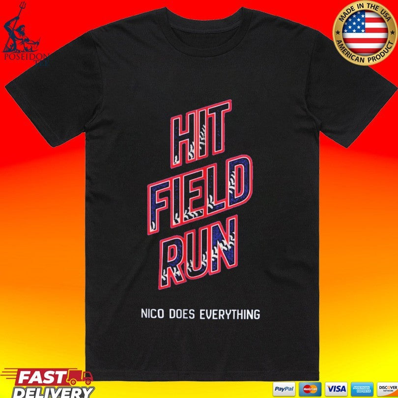 Hit Field Run Nico Does Everything - Adult & Kids T-Shirts, Sweatshirts & Hoodies apparel design preview 1