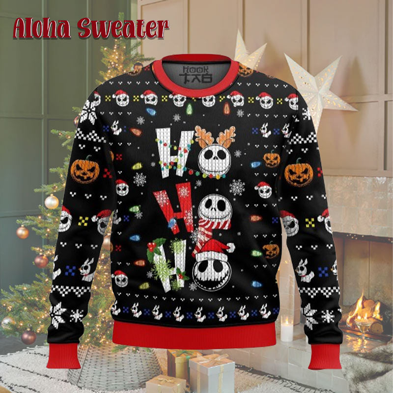 I Dont Do Matching Jack Skellington Green Cute Ugly Christmas Sweater - Holiday Gift product image 3