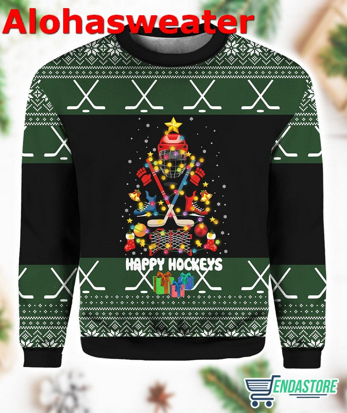 Hockey Christmas Ugly Christmas Sweater - Holiday Gift product image
