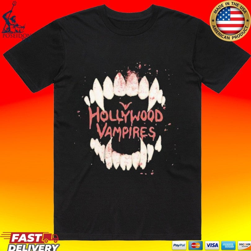 Hollywood Vampires Bite Logo Women's - Adult & Kids T-Shirts, Sweatshirts & Hoodies apparel design preview 1