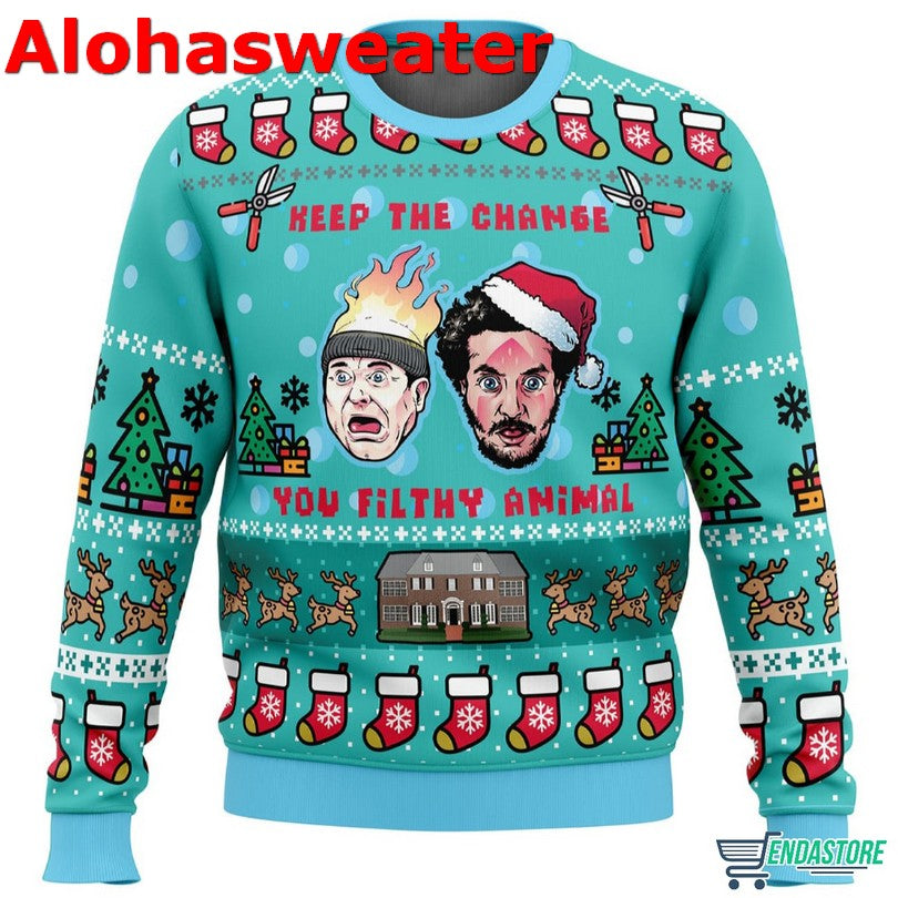 Holly jolly merry and bright pattern Christmas Sweater - Holiday Gift product image 5