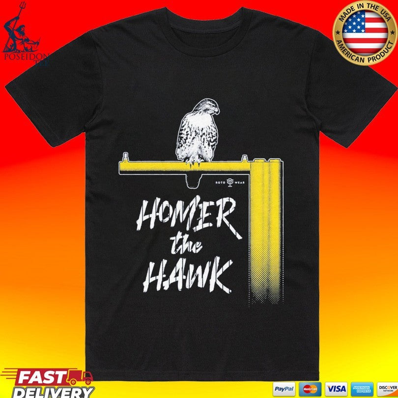 Homer The Hawk - Adult & Kids T-Shirts, Sweatshirts & Hoodies apparel design preview 1
