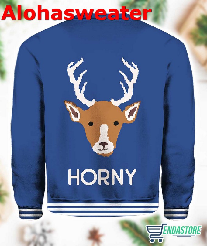 Horny As Buck Ugly Christmas Sweater - Holiday Gift product image 3