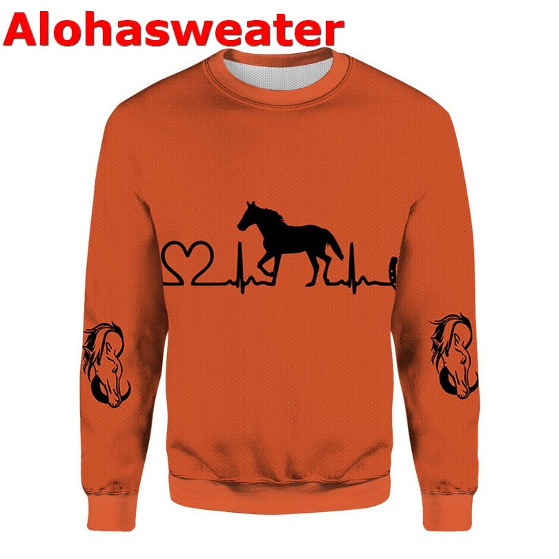 Horse Love Ugly Christmas Sweater - Holiday Gift product image 3