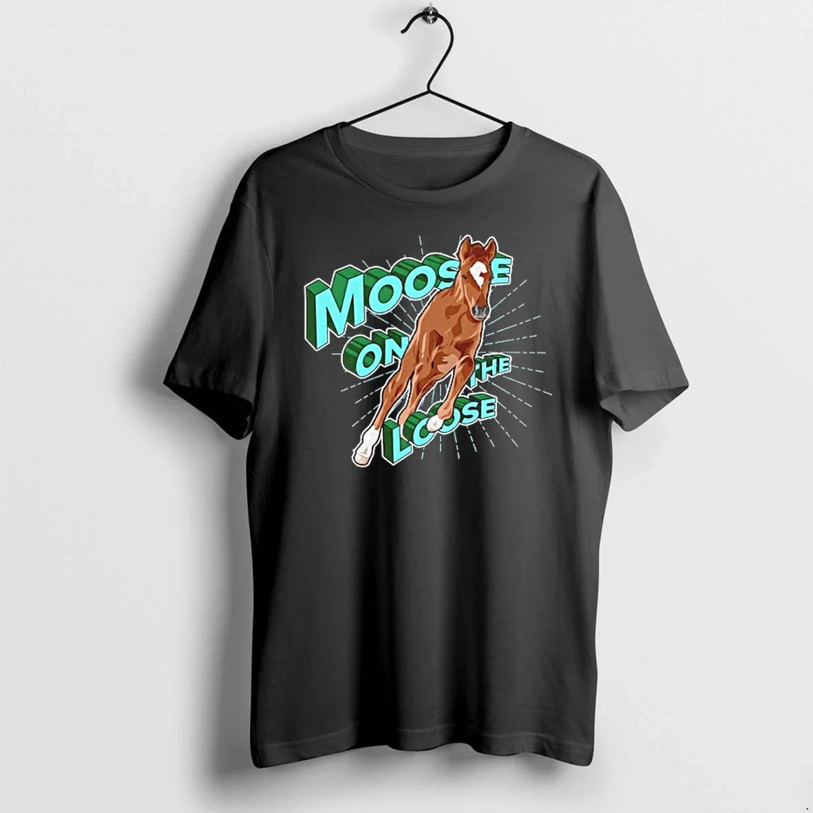 Horse Moose On The Loose Graphic 0 Sweater - Adult & Kids T-Shirts, Sweatshirts & Hoodies apparel design preview 1