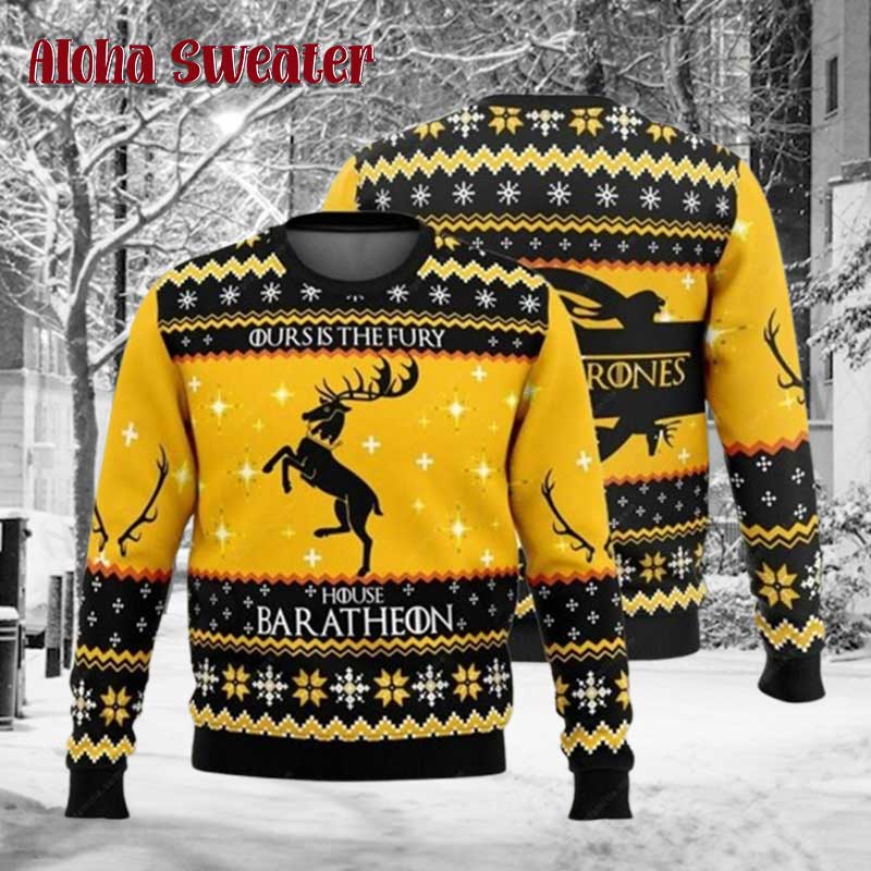 Game Of Thrones Jon Snow Let It Snow Ugly Christmas Sweater - Holiday Gift product image 5