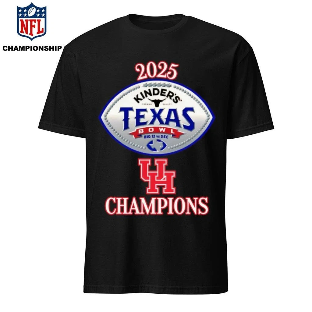 Houston Cougars 2025 Texas Bowl Champions Logo - Adult & Kids T-Shirts, Sweatshirts & Hoodies apparel design preview 1