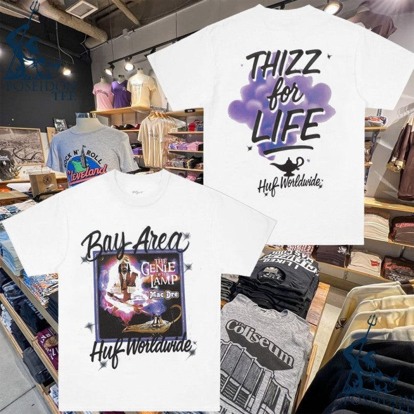 Huf X Mac Dre Thizz For Life - Adult & Kids T-Shirts, Sweatshirts & Hoodies apparel design preview 1