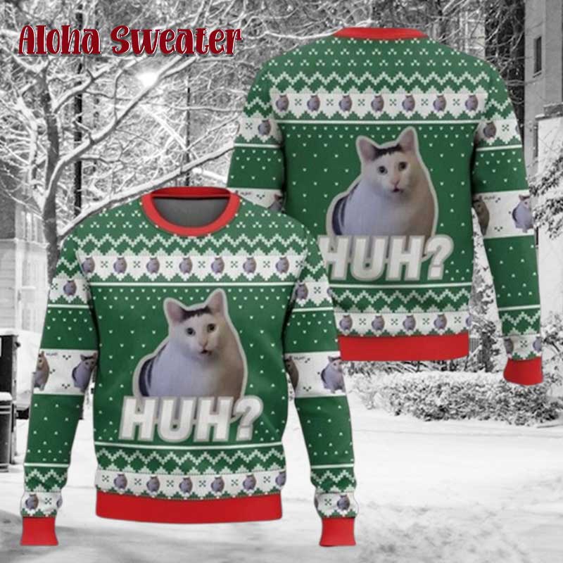 Funny Gluten Free Cat Ugly Christmas Sweater - Holiday Gift product image 5