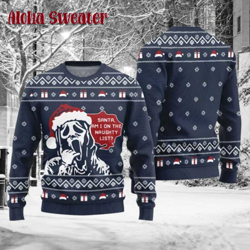 I Am Calling Ghostface Ugly Christmas Sweater - Holiday Gift product image