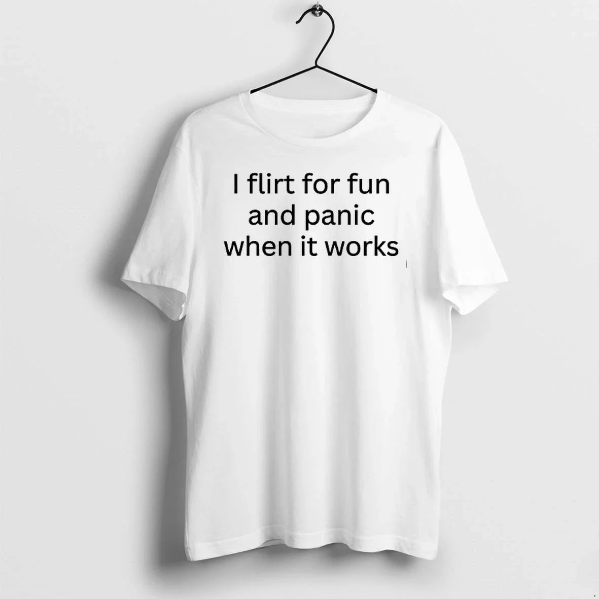I Flirt For Fun And Panic When It 0 Sweater - Adult & Kids T-Shirts, Sweatshirts & Hoodies apparel design preview 1