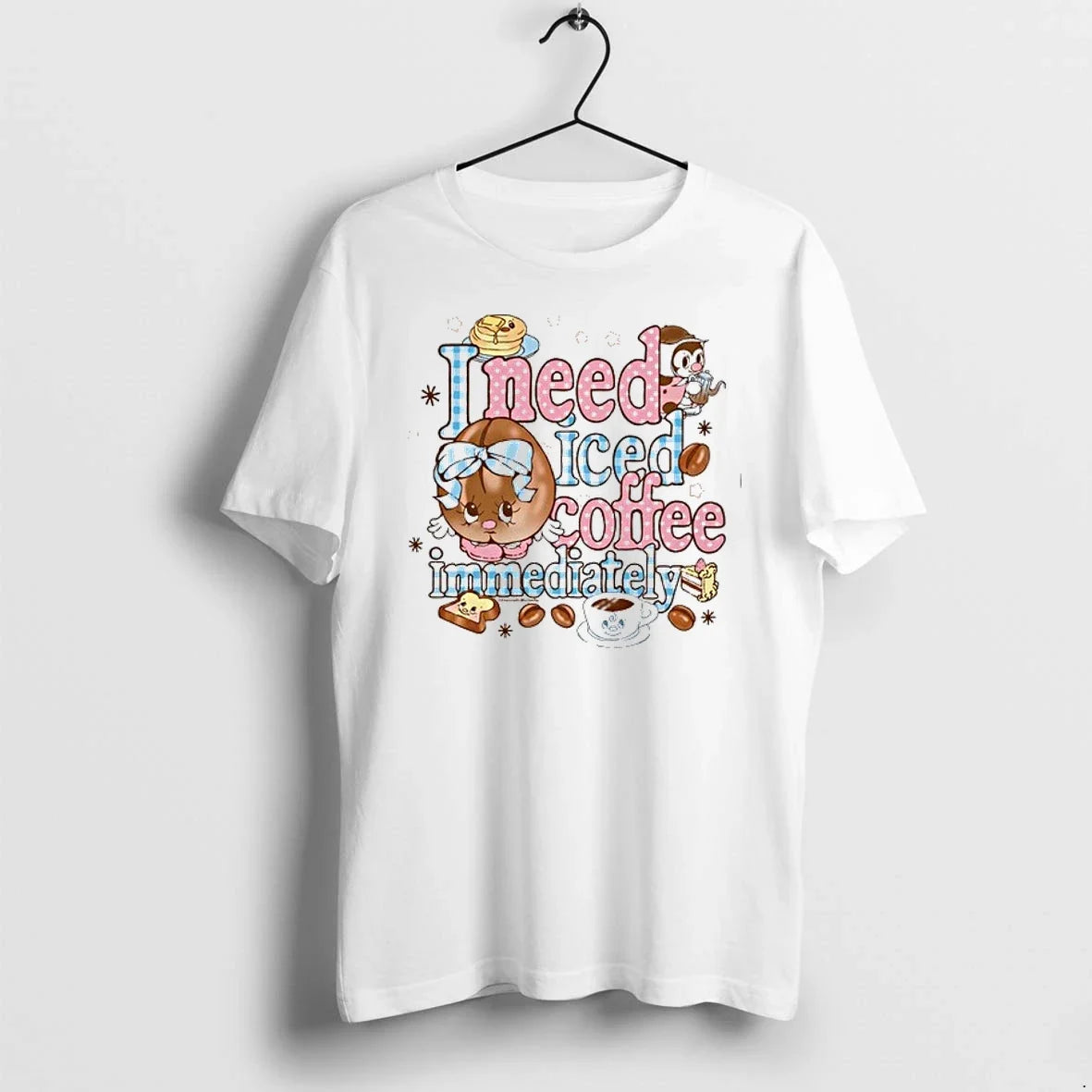 I Need Iced Coffee Immediately 0 Sweater - Adult & Kids T-Shirts, Sweatshirts & Hoodies apparel design preview 1