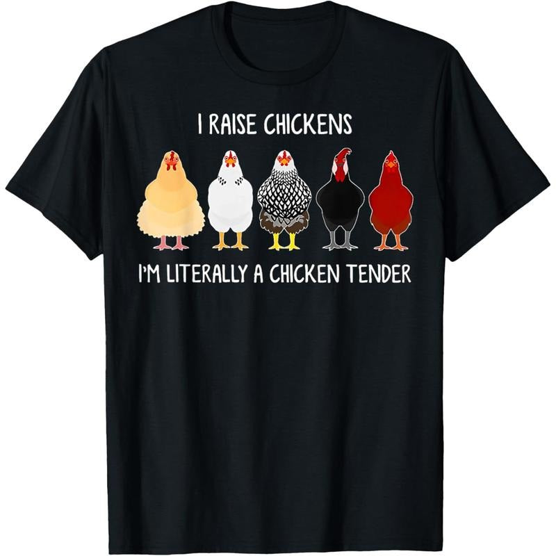 I Raise Chickens I'M Literally Chicken Tender Black - Adult & Kids T-Shirts, Sweatshirts & Hoodies apparel design preview 1