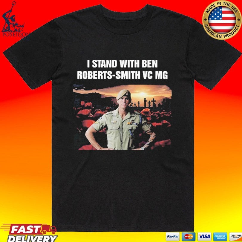 I Stand With Ben Roberts-smith Vc Mg - Adult & Kids T-Shirts, Sweatshirts & Hoodies apparel design preview 1