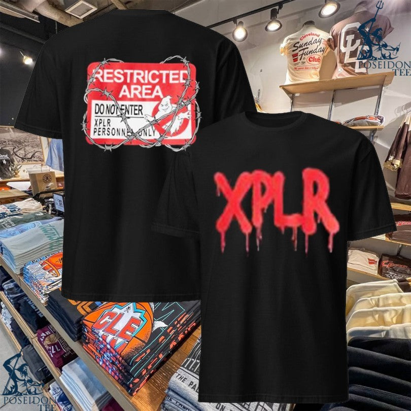 Xplr Restricted Area Do Not Enter No Access - Adult & Kids T-Shirts, Sweatshirts & Hoodies apparel design preview 1