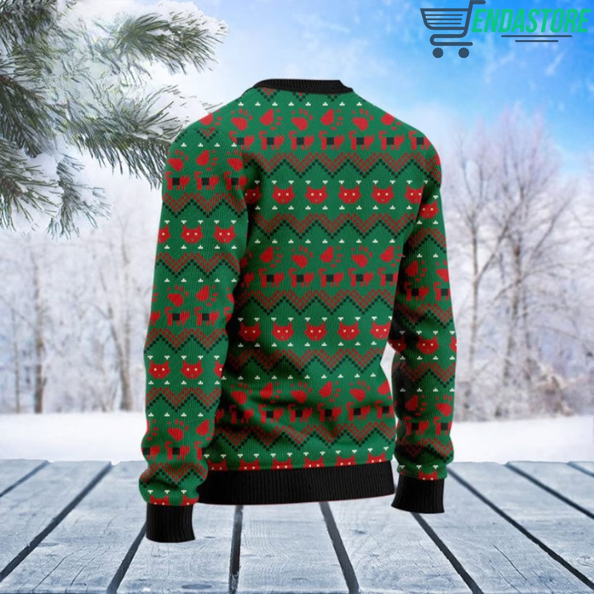 Cat Meowy Christmas 3D Ugly Christmas Sweater - Holiday Gift product image 2